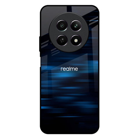 Blue Rough Abstract Glossy Case for Realme 12 5G