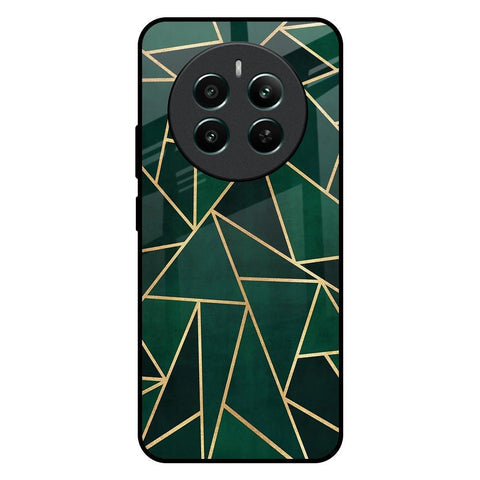 Abstract Green Glossy Case For Realme 12 Plus 5G