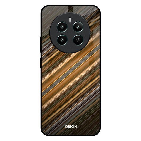 Diagonal Slash Pattern Glossy Case for Realme 12 Plus 5G
