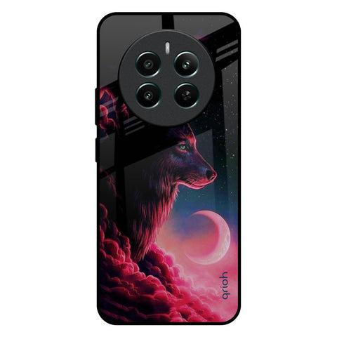 Moon Wolf Glossy Case for Realme 12 Plus 5G