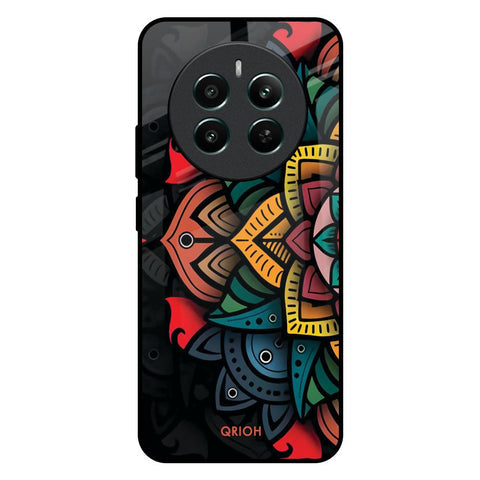 Retro Gorgeous Flower Glossy Case for Realme 12 Plus 5G