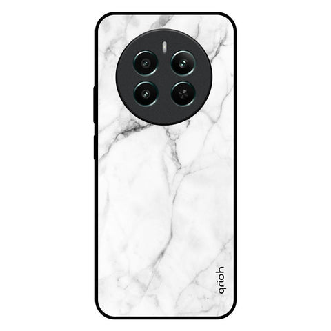 Modern White Marble Glossy Case for Realme 12 Plus 5G