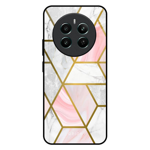 Geometrical Marble Glossy Case for Realme 12 Plus 5G