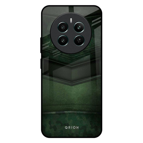 Green Leather Glossy Case for Realme 12 Plus 5G