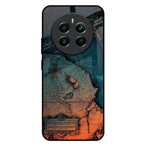 Geographical Map Glossy Case for Realme 12 Plus 5G