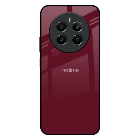 Classic Burgundy Glossy Case for Realme 12 Plus 5G