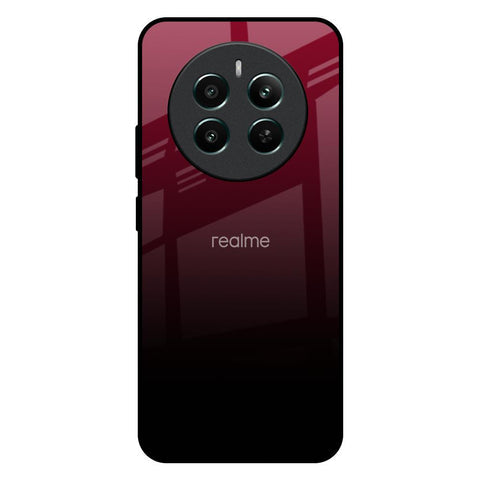 Wine Red Glossy Case For Realme 12 Plus 5G