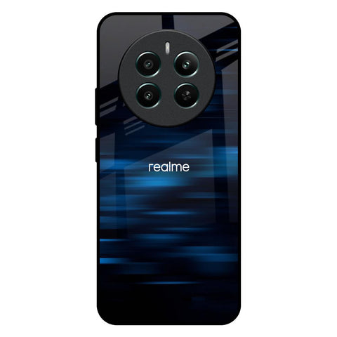 Blue Rough Abstract Glossy Case for Realme 12 Plus 5G