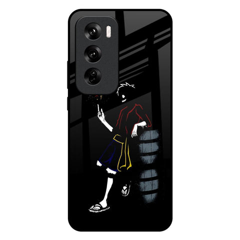Luffy Line Art Glossy Case for Oppo Reno 12 5G