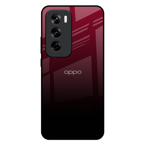 Wine Red Glossy Case For Oppo Reno 12 5G