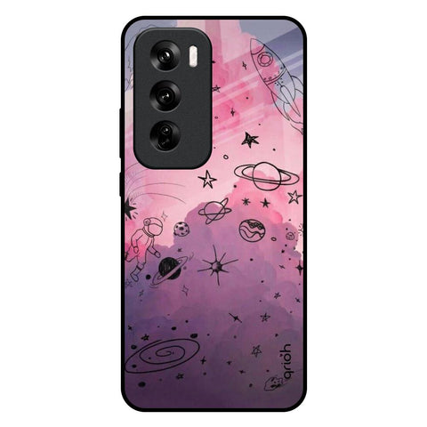 Space Doodles Glossy Case for Oppo Reno 12 Pro 5G