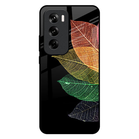 Colorful Leaves Glossy Case for Oppo Reno 12 Pro 5G
