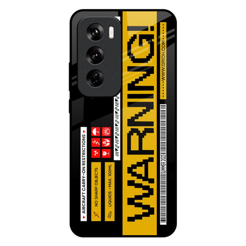 Aircraft Warning Glossy Case for Oppo Reno 12 Pro 5G