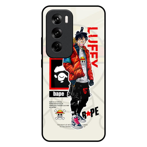 Bape Luffy Glossy Case for Oppo Reno 12 Pro 5G