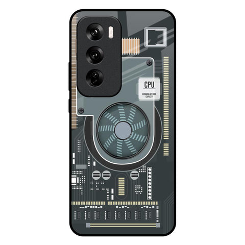 Motherboard Circuit Glossy Case for Oppo Reno 12 Pro 5G