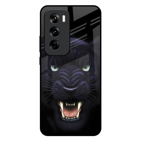 Angry Black Leopard Glossy Case for Oppo Reno 12 Pro 5G