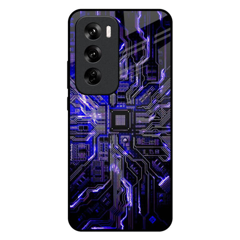 Techno Color Pattern Glossy Case For Oppo Reno 12 Pro 5G