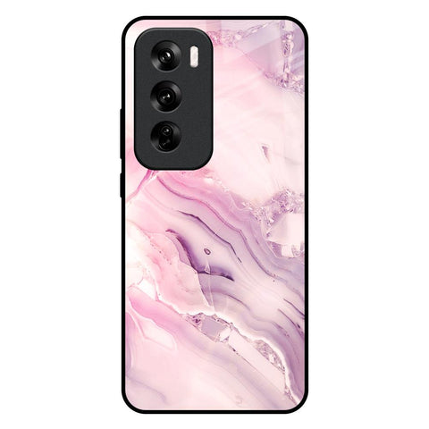 Diamond Pink Gradient Glossy Case For Oppo Reno 12 Pro 5G