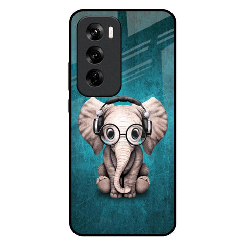 Adorable Baby Elephant Glossy Case For Oppo Reno 12 Pro 5G