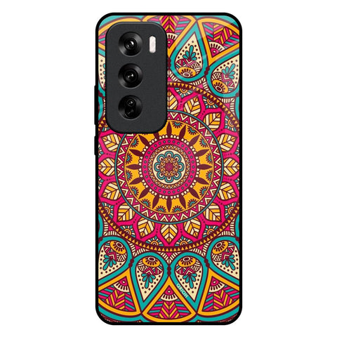 Elegant Mandala Glossy Case for Oppo Reno 12 Pro 5G