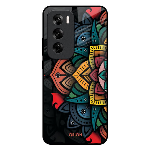 Retro Gorgeous Flower Glossy Case for Oppo Reno 12 Pro 5G