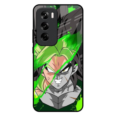 Anime Green Splash Glossy Case for Oppo Reno 12 Pro 5G