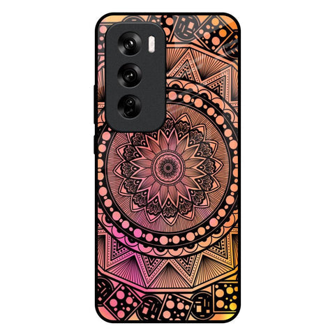 Floral Mandala Glossy Case for Oppo Reno 12 Pro 5G
