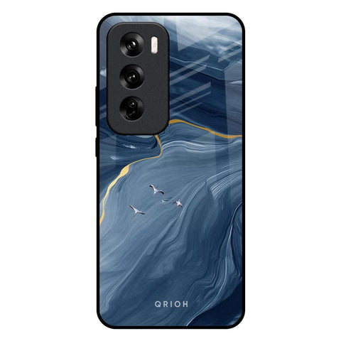 Deep Ocean Marble Glossy Case for Oppo Reno 12 Pro 5G
