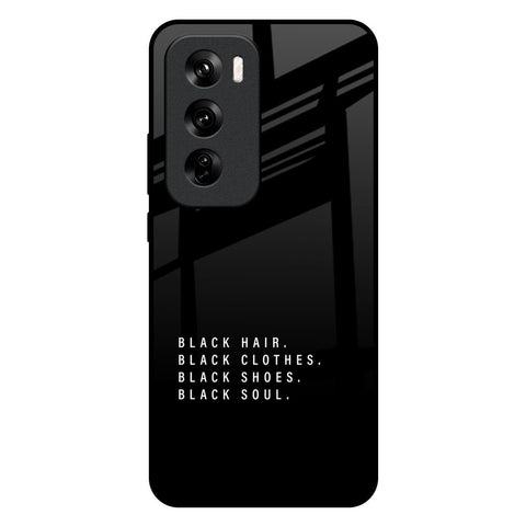 Black Soul Glossy Case for Oppo Reno 12 Pro 5G