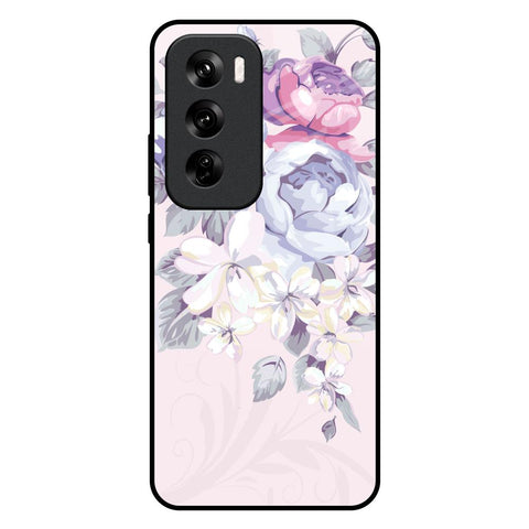 Elegant Floral Glossy Case for Oppo Reno 12 Pro 5G