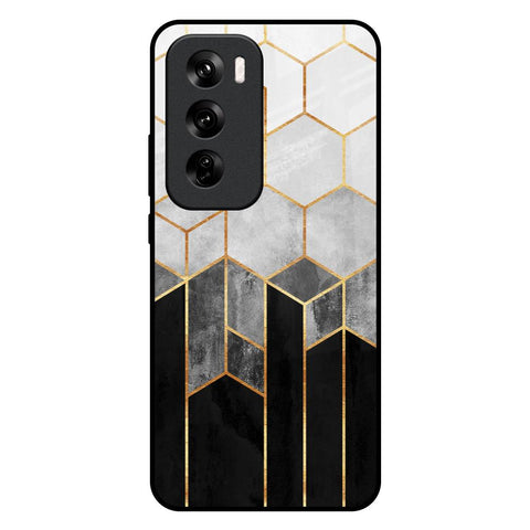 Tricolor Pattern Glossy Case for Oppo Reno 12 Pro 5G