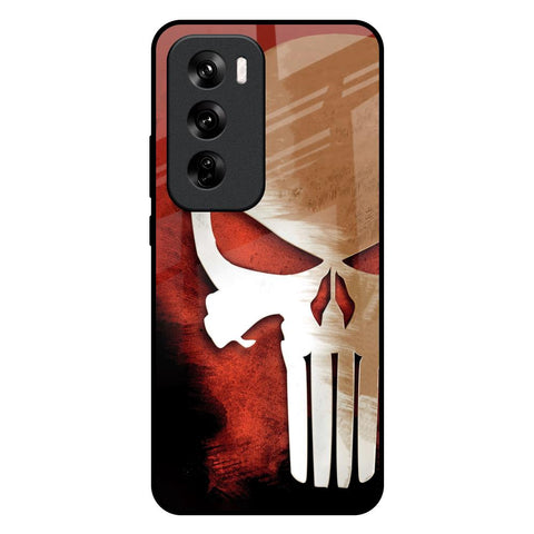 Red Skull Glossy Case for Oppo Reno 12 Pro 5G
