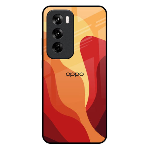Magma Color Pattern Glossy Case for Oppo Reno 12 Pro 5G