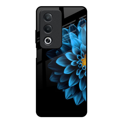 Half Blue Flower Glossy Case for OPPO A3 Pro 5G