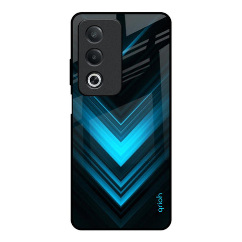 Vertical Blue Arrow Glossy Case For OPPO A3 Pro 5G