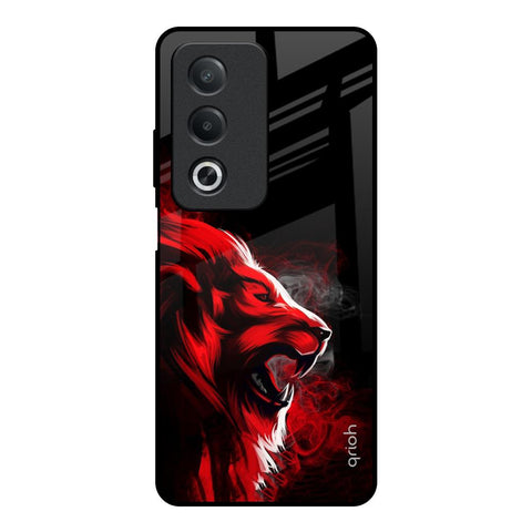 Red Angry Lion Glossy Case for OPPO A3 Pro 5G