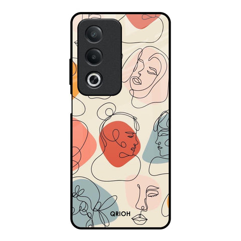 Abstract Faces Glossy Case for OPPO A3 Pro 5G