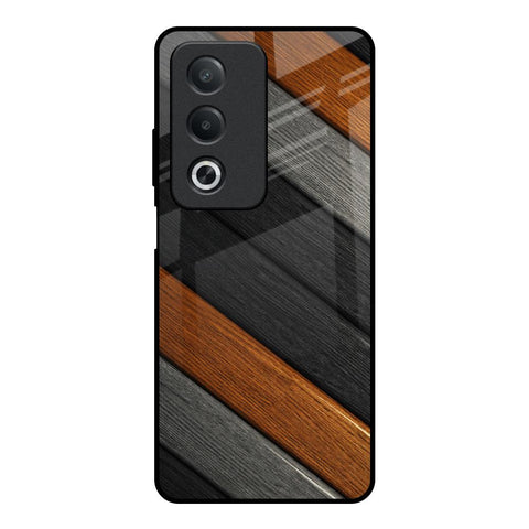 Tri Color Wood Glossy Case for OPPO A3 Pro 5G