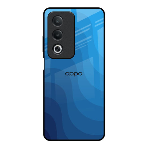 Blue Wave Abstract Glossy Case for OPPO A3 Pro 5G