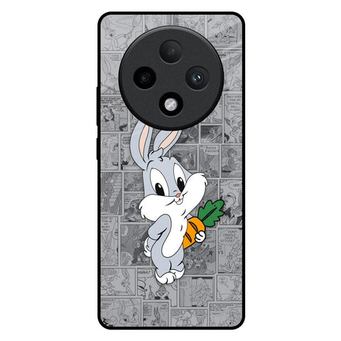 Cute Baby Bunny Glossy Case for Oppo F27 Pro Plus