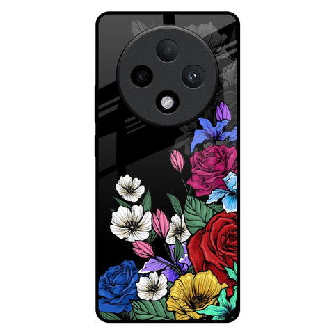 Rose Flower Bunch Art Glossy Case for Oppo F27 Pro Plus