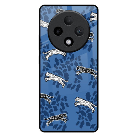 Blue Cheetah Glossy Case for Oppo F27 Pro Plus
