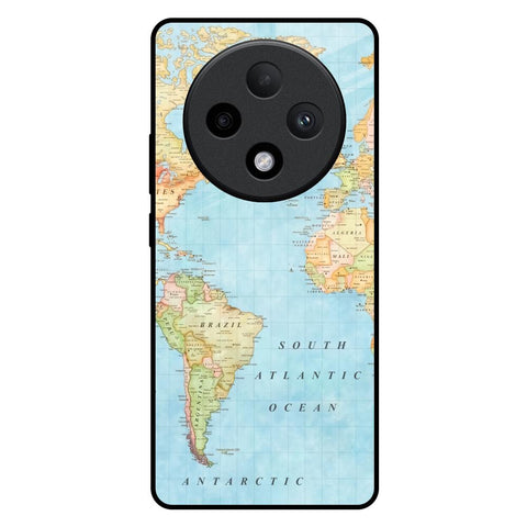 Travel Map Glossy Case for Oppo F27 Pro Plus