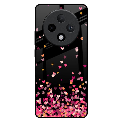 Heart Rain Fall Glossy Case For Oppo F27 Pro Plus