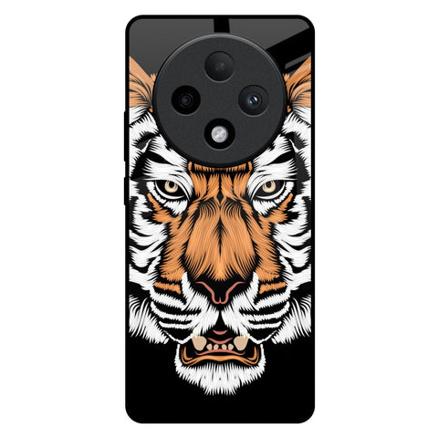 Angry Tiger Glossy Case For Oppo F27 Pro Plus