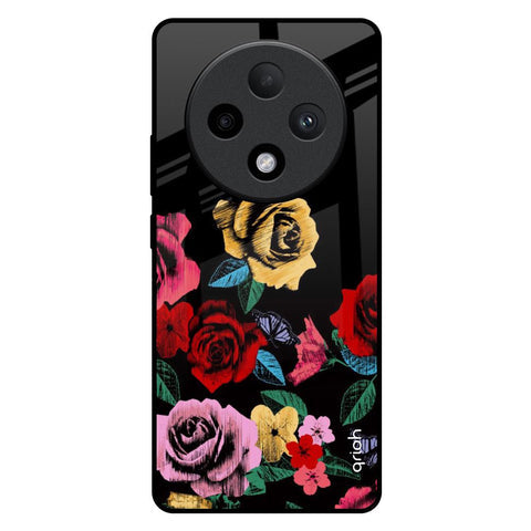 Floral Decorative Glossy Case For Oppo F27 Pro Plus