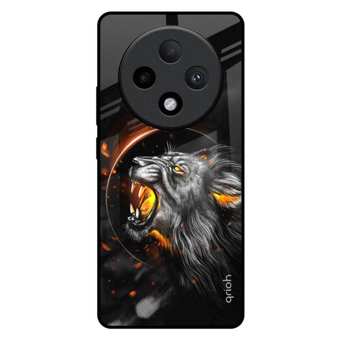 Aggressive Lion Glossy Case for Oppo F27 Pro Plus