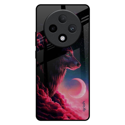 Moon Wolf Glossy Case for Oppo F27 Pro Plus