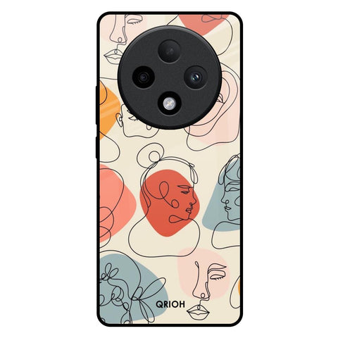 Abstract Faces Glossy Case for Oppo F27 Pro Plus
