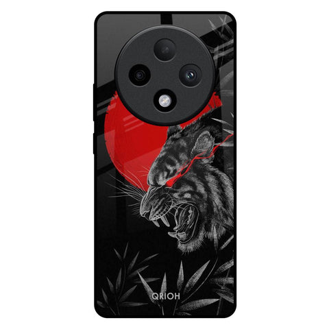 Red Moon Tiger Glossy Case for Oppo F27 Pro Plus